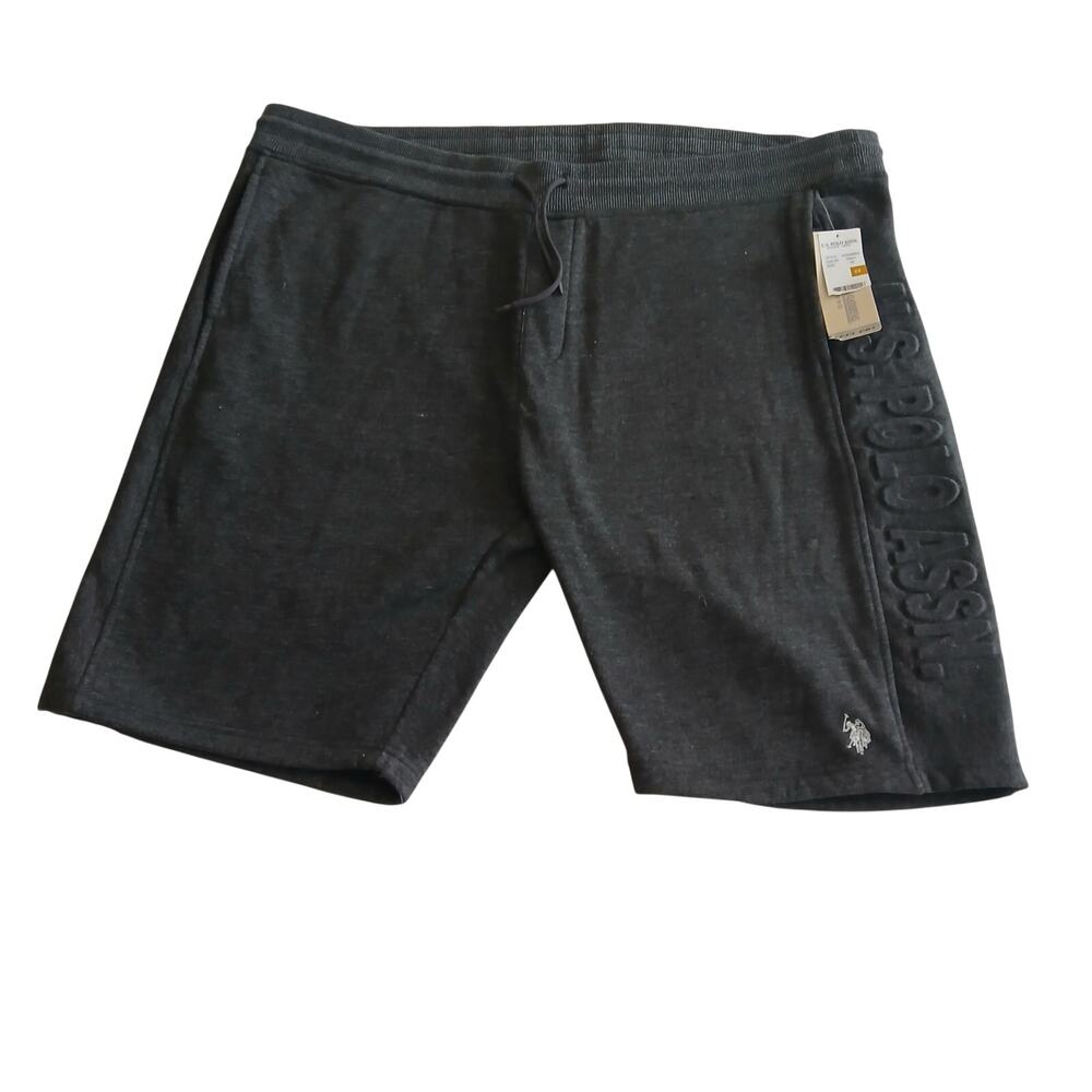 U.S. Polo Assn Mens Shorts 4X Gray Fleece Knit Athletic Lounge Jogger Casual NWT